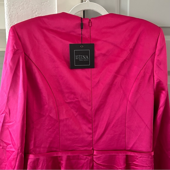 NWT Mac Duggal 26676 Structured Satin Bow Gown Magenta - Picture 6 of 8